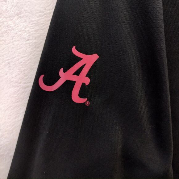 Alabama Crimson Tide Hoodie Men L Black Spellout Performance Colosseum Sweatshir - Picture 11 of 13